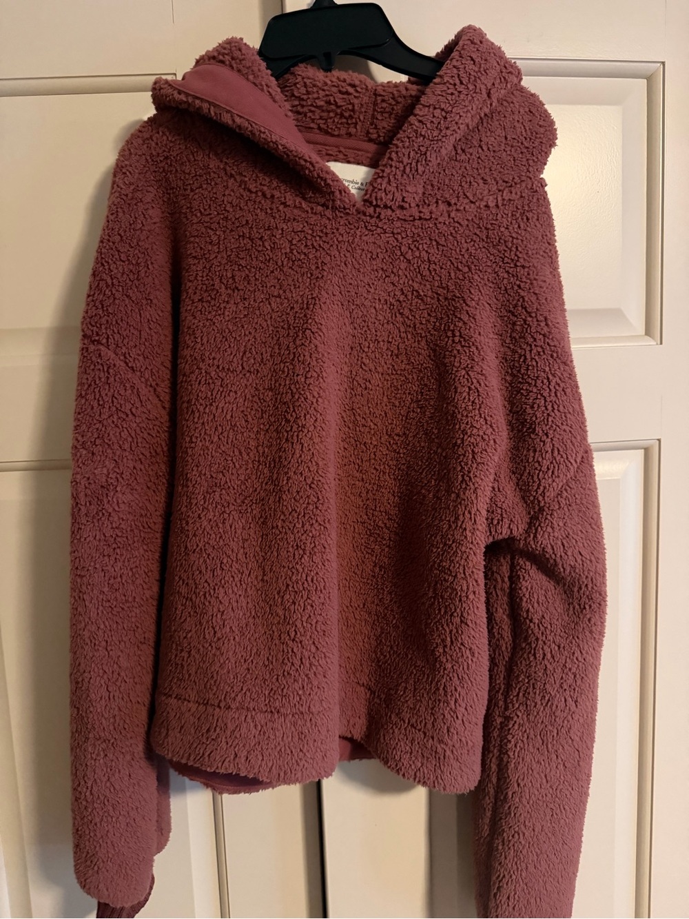 Abercrombie & Fitch Plush Hooded Pullover - Pinkish Brown (dark rose)